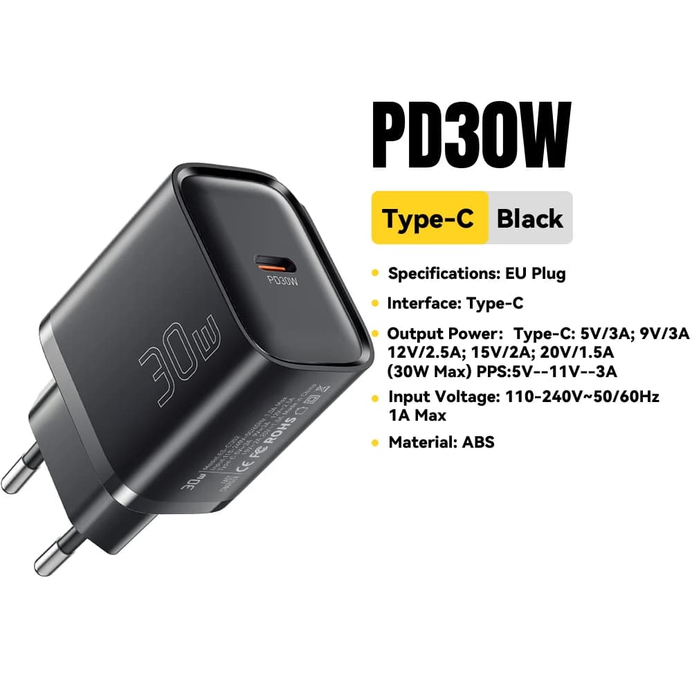 30W Mini USB-C PD Schnellladegerät