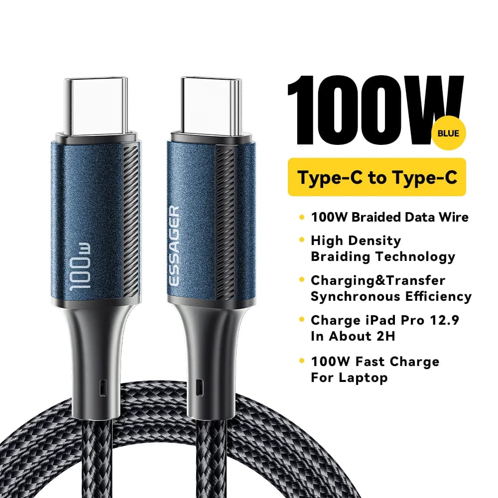 100W PD Schnellladekabel USB-C auf USB-C