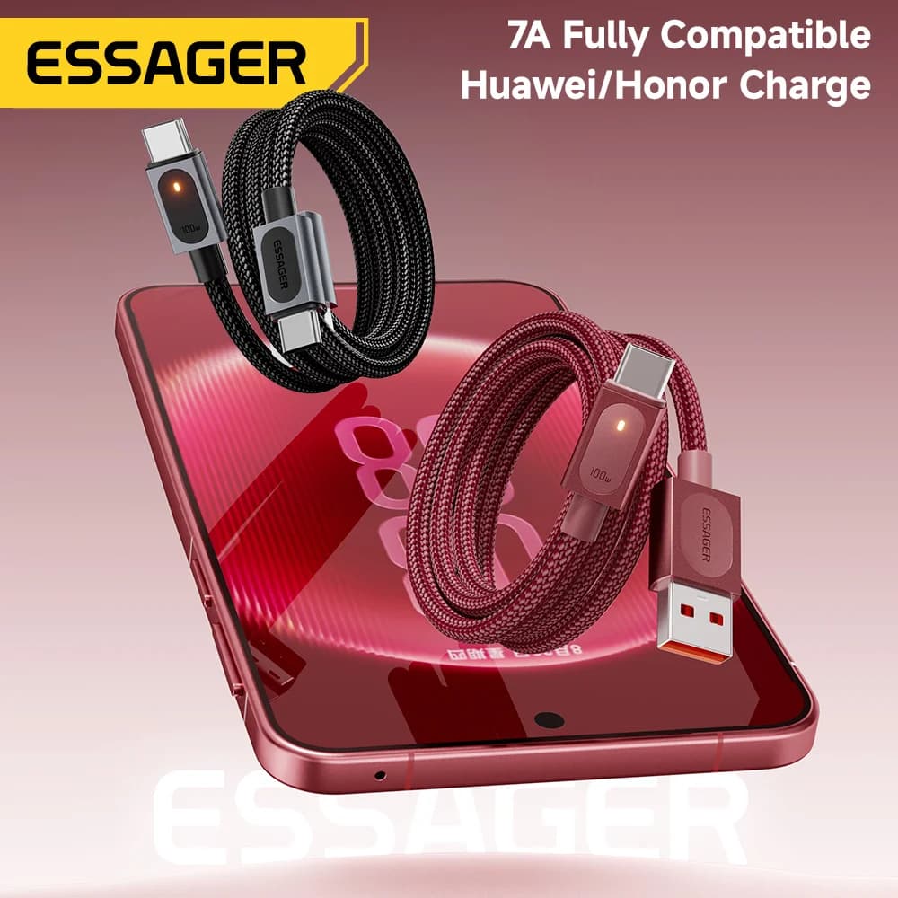 7A 100W USB-A auf USB-C Schnellladekabel