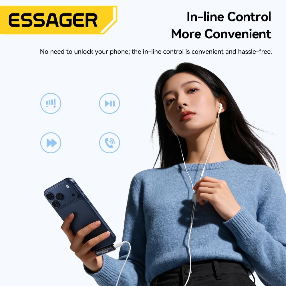 USB-C auf 3,5 mm Audio- und Ladeadapter