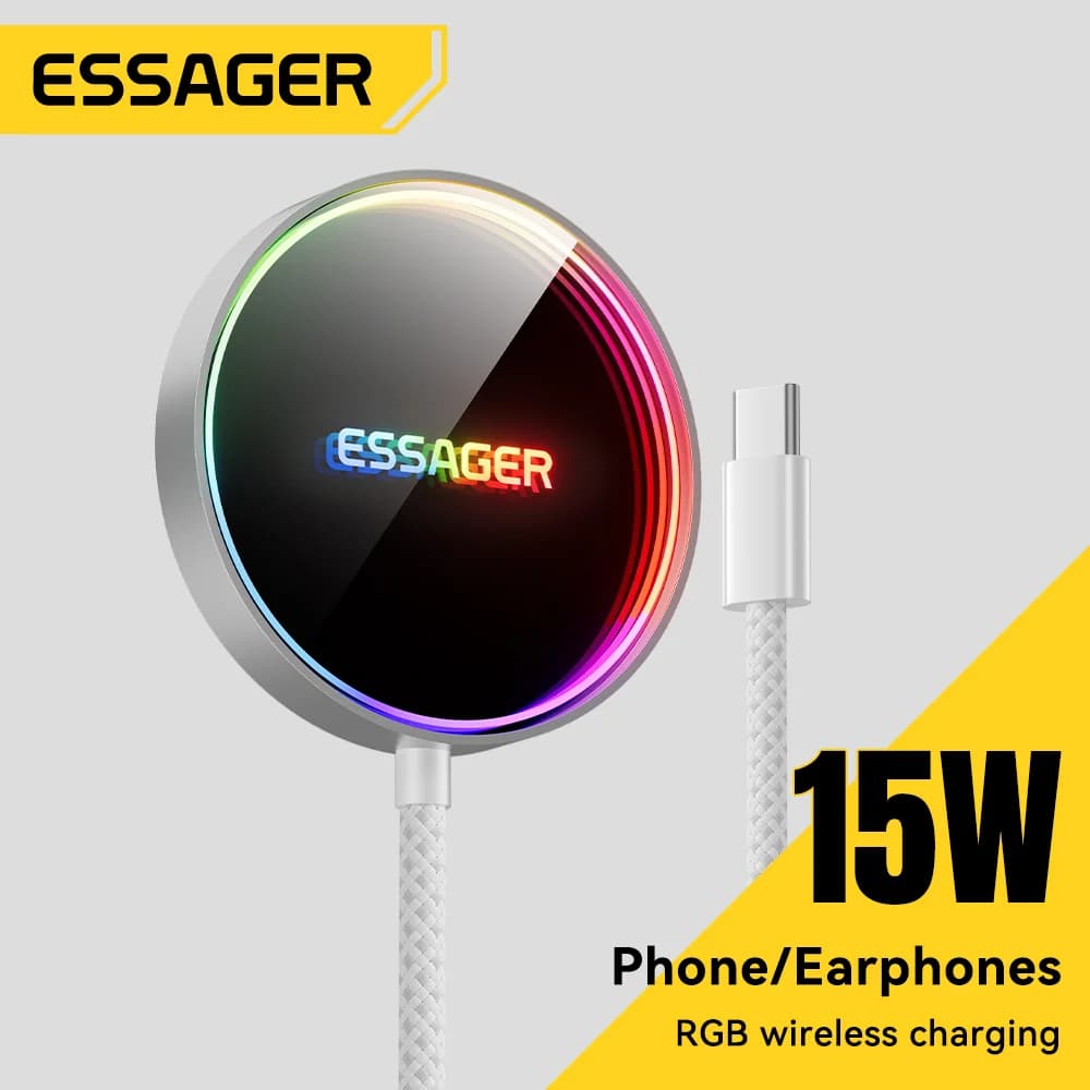 15W Magnetisches RGB Kabelloses Ladegerät für iPhone
