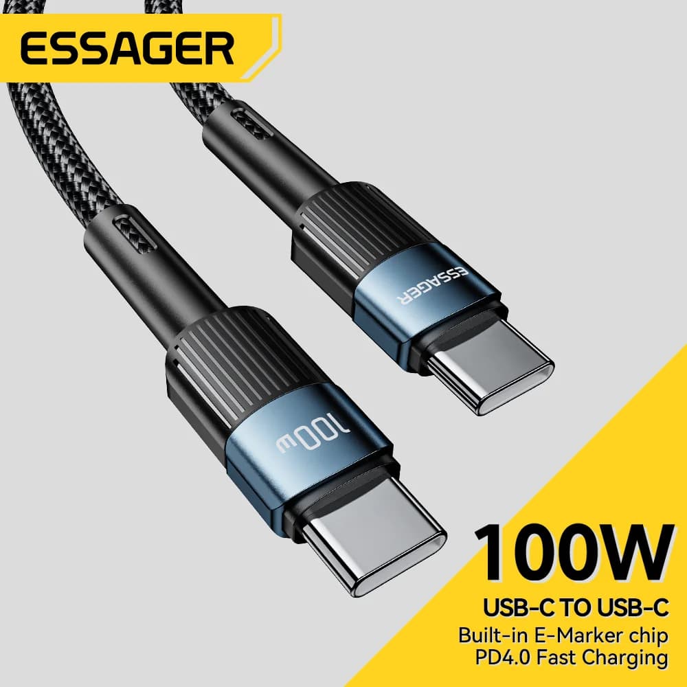 100W USB-C auf USB-C Schnellladekabel 3m