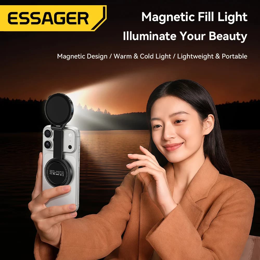 Mini-Magnetisches Smartphone-Fülllicht, 3 Modi
