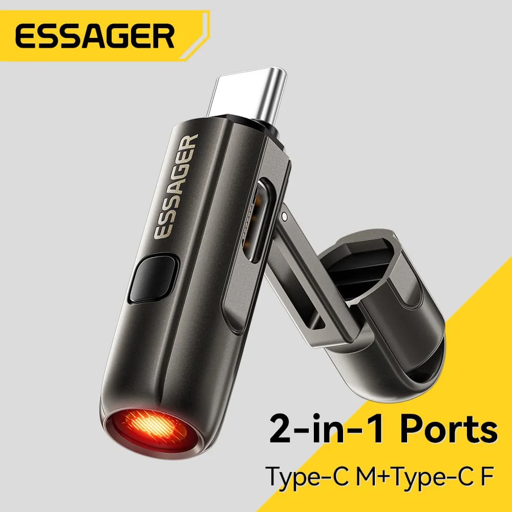 2-in-1 USB-C Mobiler Zigarettenanzünder und Gebläse