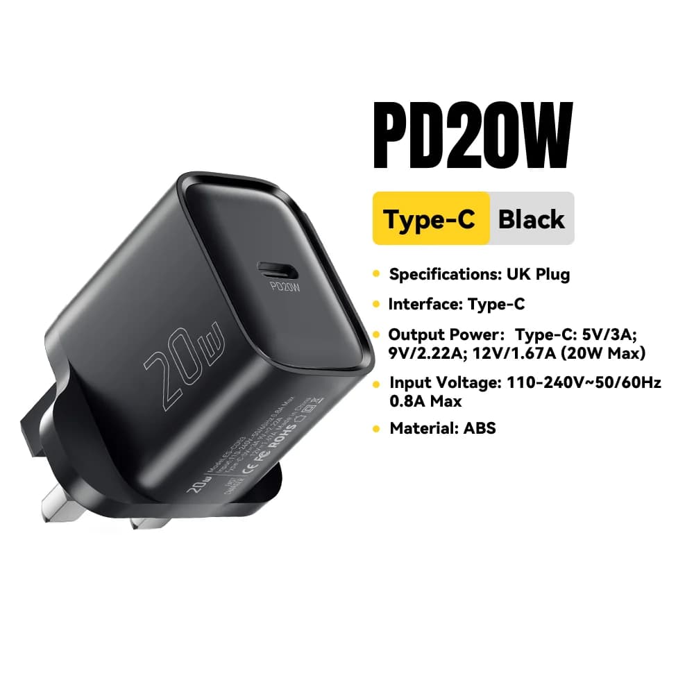 Mini 20W USB-C PD Netzteil mit Schnellladung