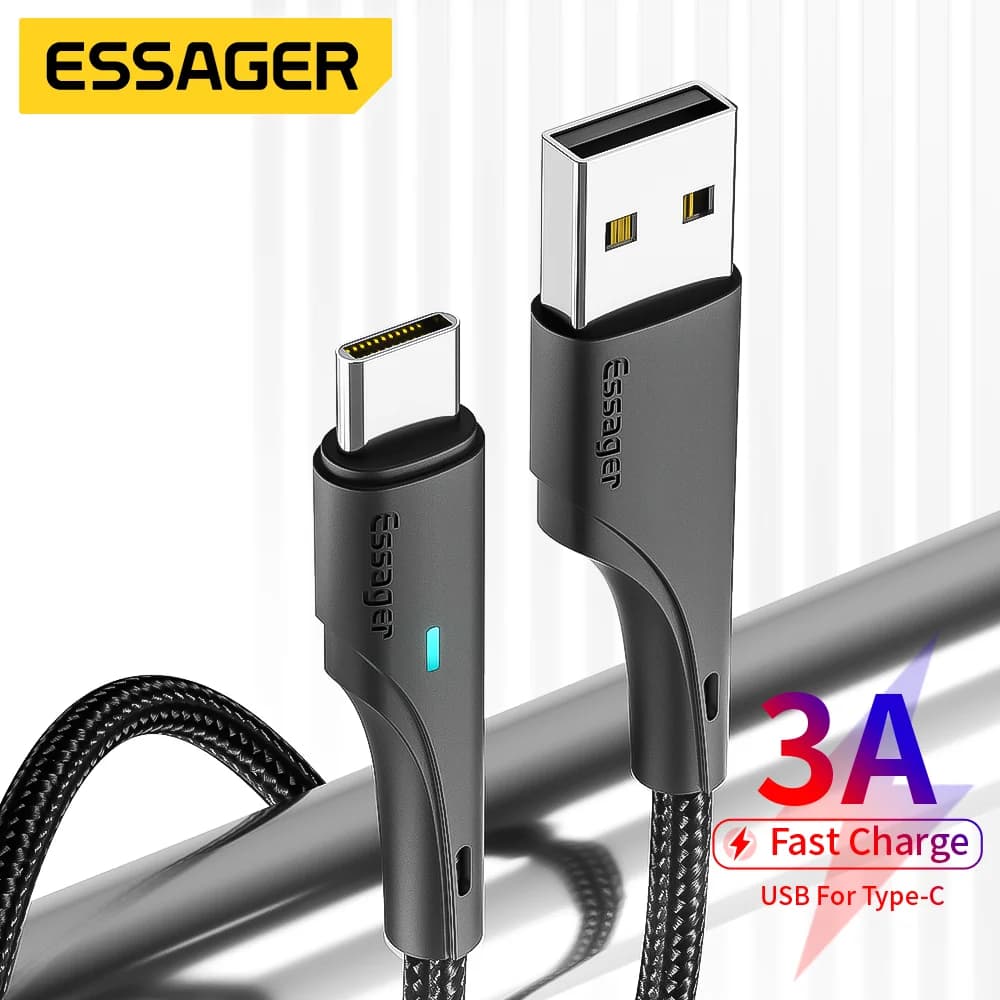 3A USB-A auf USB-C Schnellladekabel