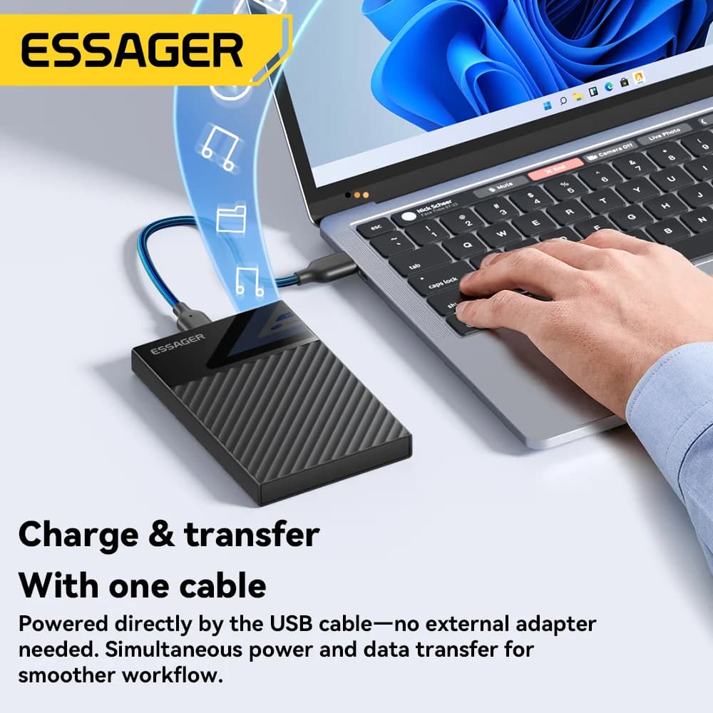 2,5-Zoll USB 3.0 SATA SSD/HDD Gehäuse