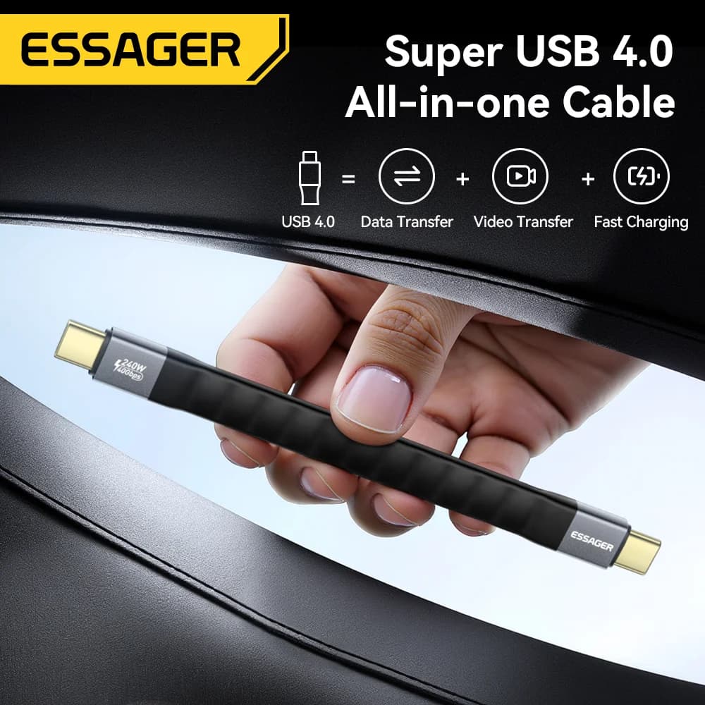 USB 4.0 Typ-C Kabel, 240W PD, 8K Video