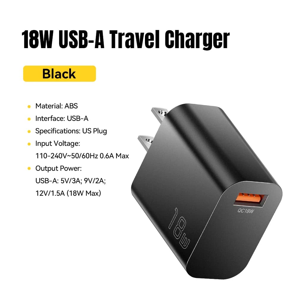 18W USB-A QC 3.0 Schnellladegerät