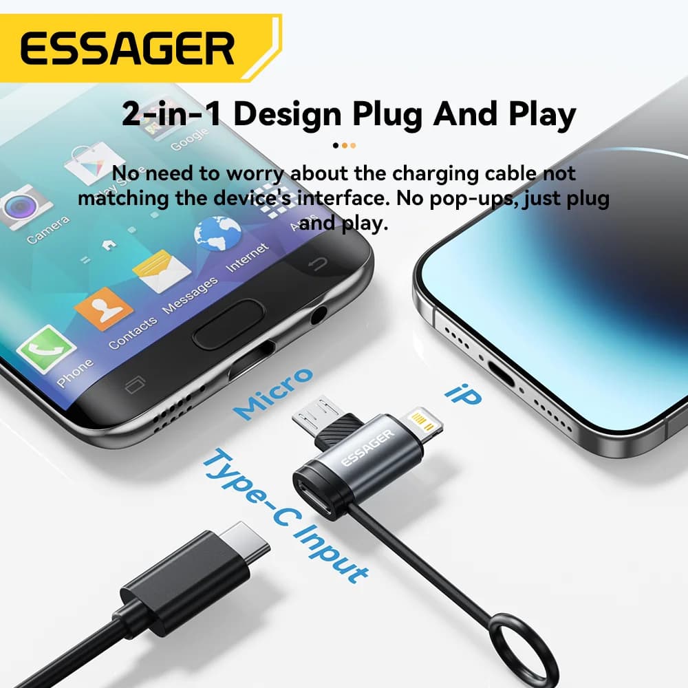 2-in-1 Adapter für Lightning und Micro USB