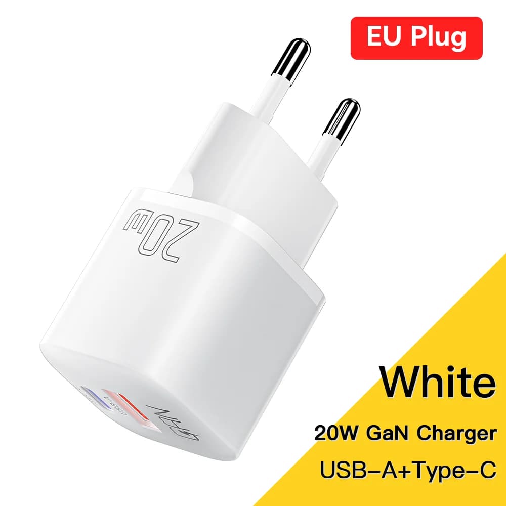 20W GaN USB-C PD Schnell-Wandladegerät