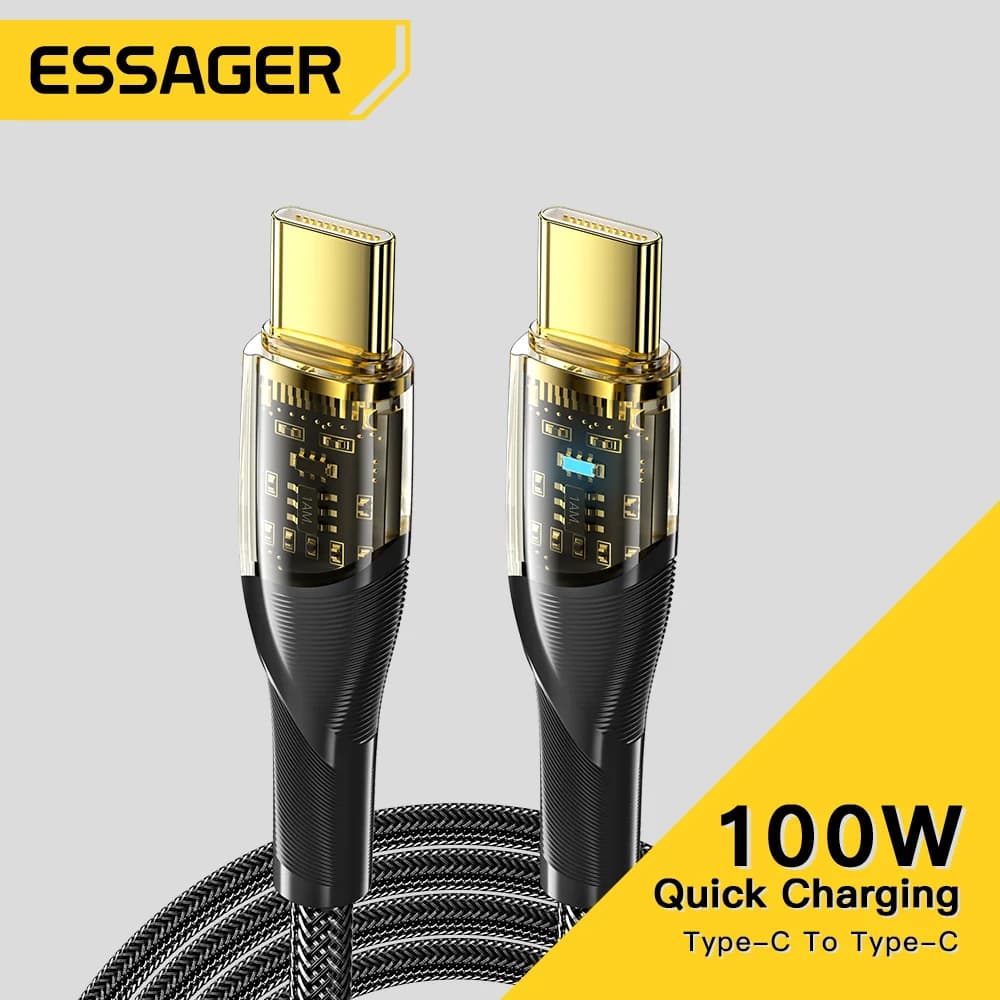 100W USB-C auf USB-C PD Schnellladekabel