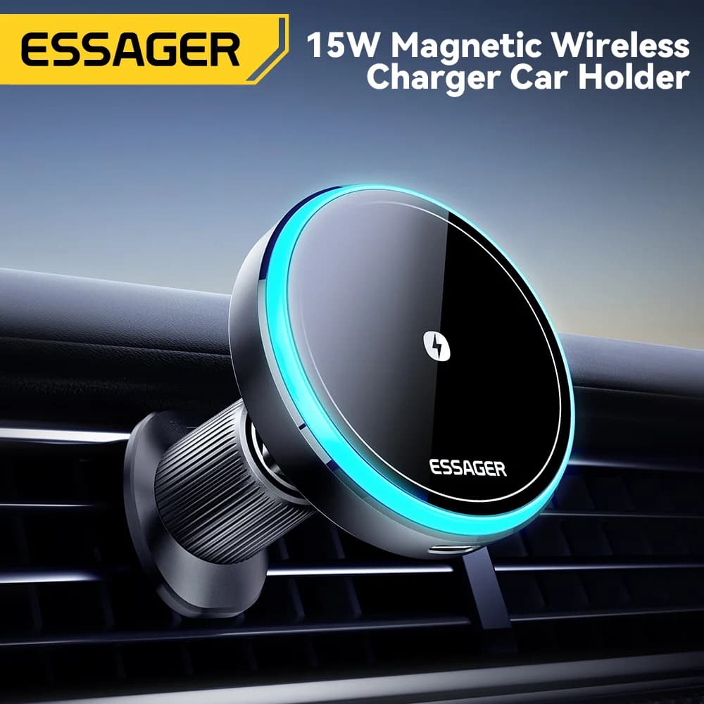 15W Magnetischer Wireless Auto-Ladegerät-Halter mit LED