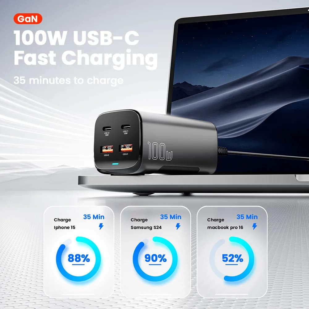 67W GaN USB-C Desktop-Schnellladegerät