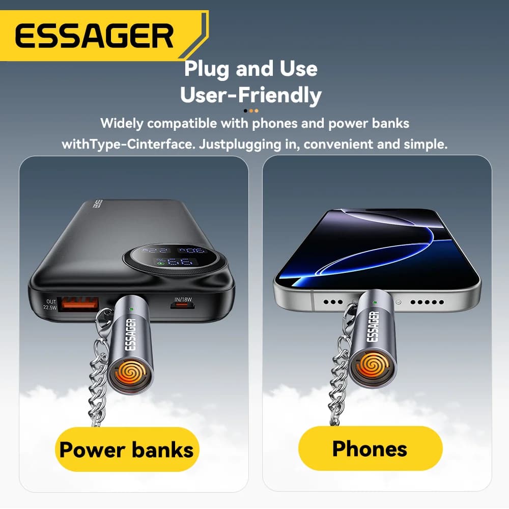 Mini USB-C Zigarettenanzünder mit Wolframdraht