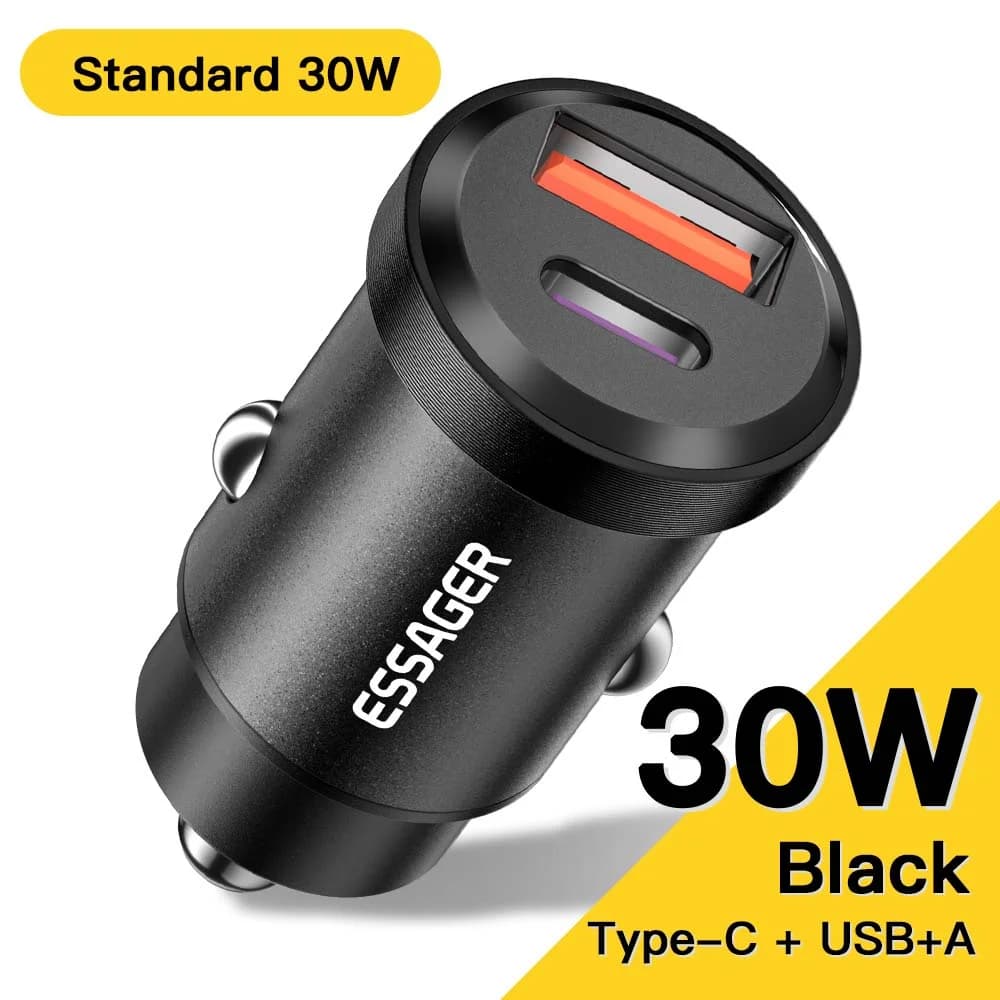 30W USB-C Kfz-Ladegerät, Quick Charge 4.0
