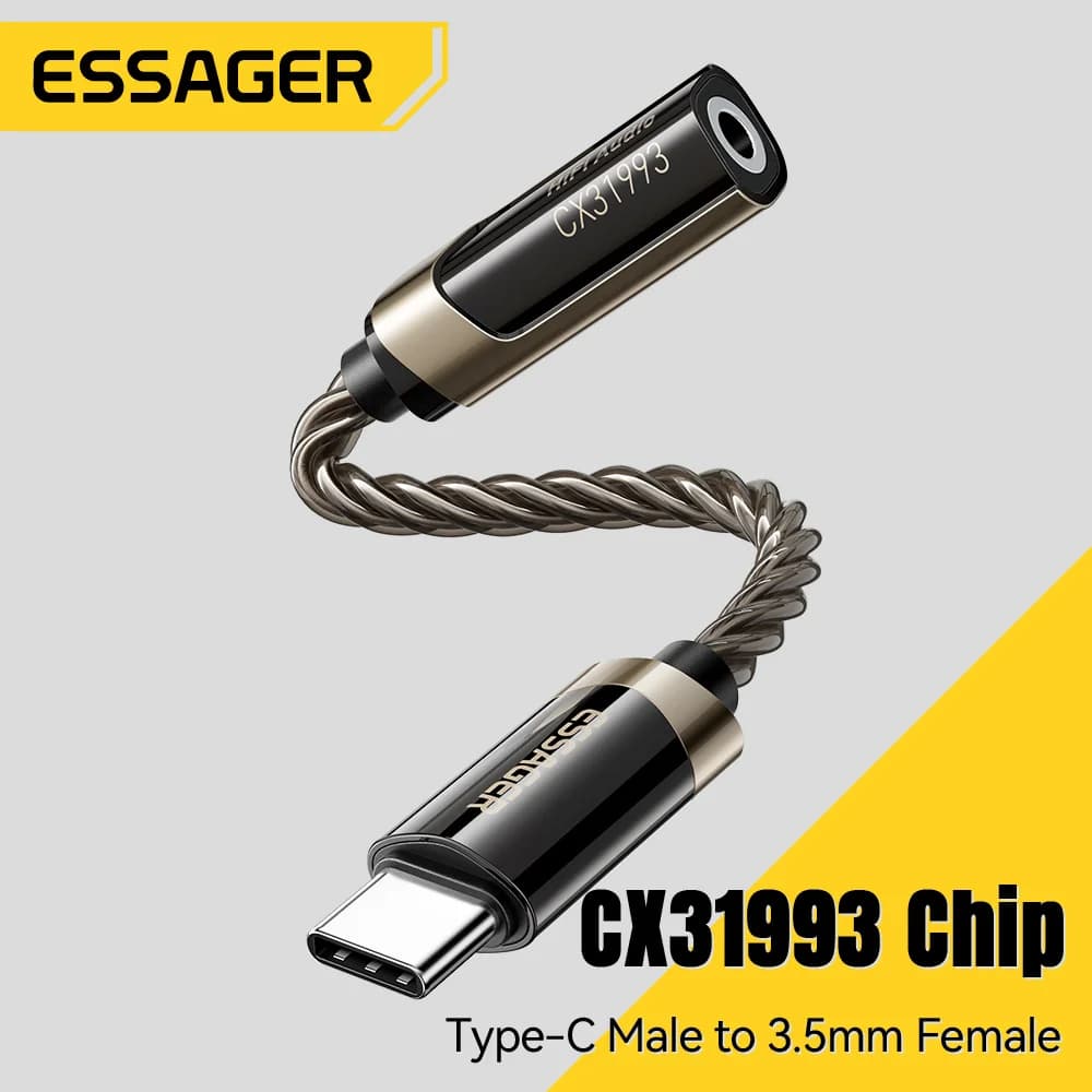 HiFi USB-C auf 3.5mm Kopfhörer Audio-Adapter