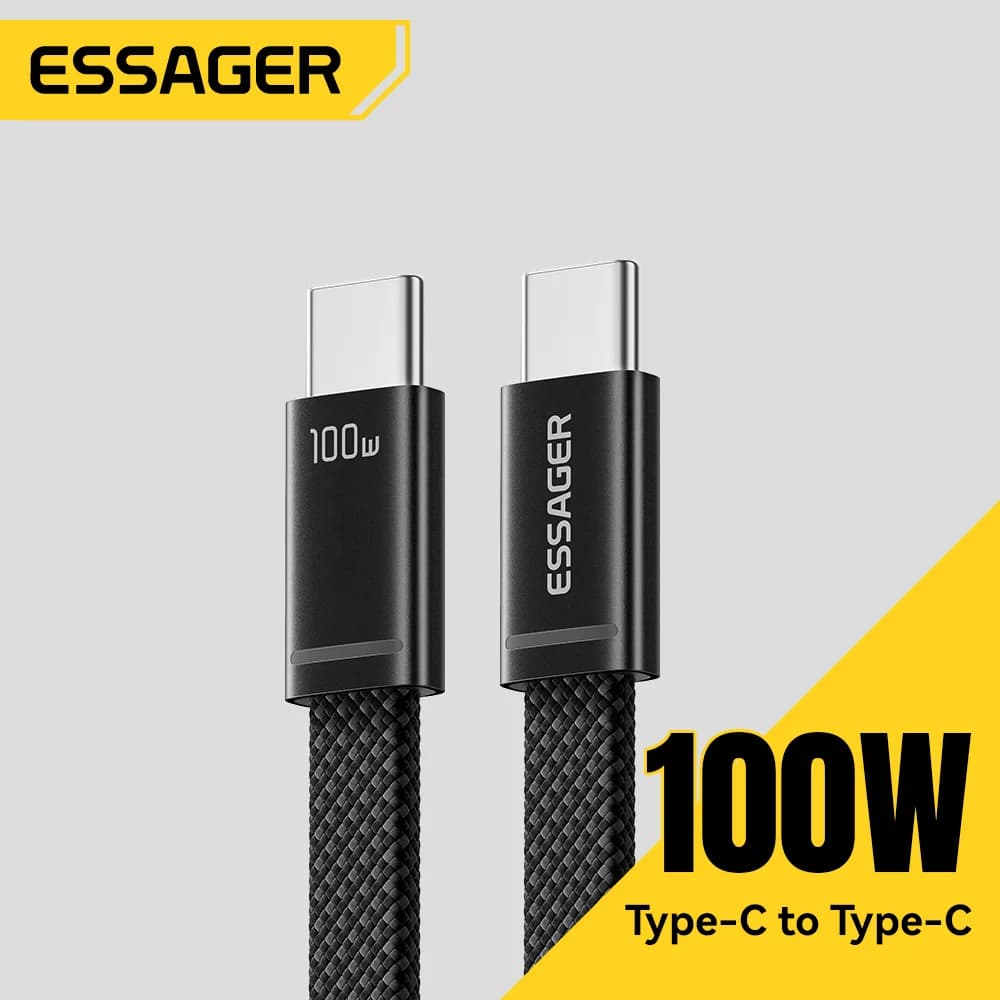 100W Slim USB-C auf USB-C PD Schnellladekabel