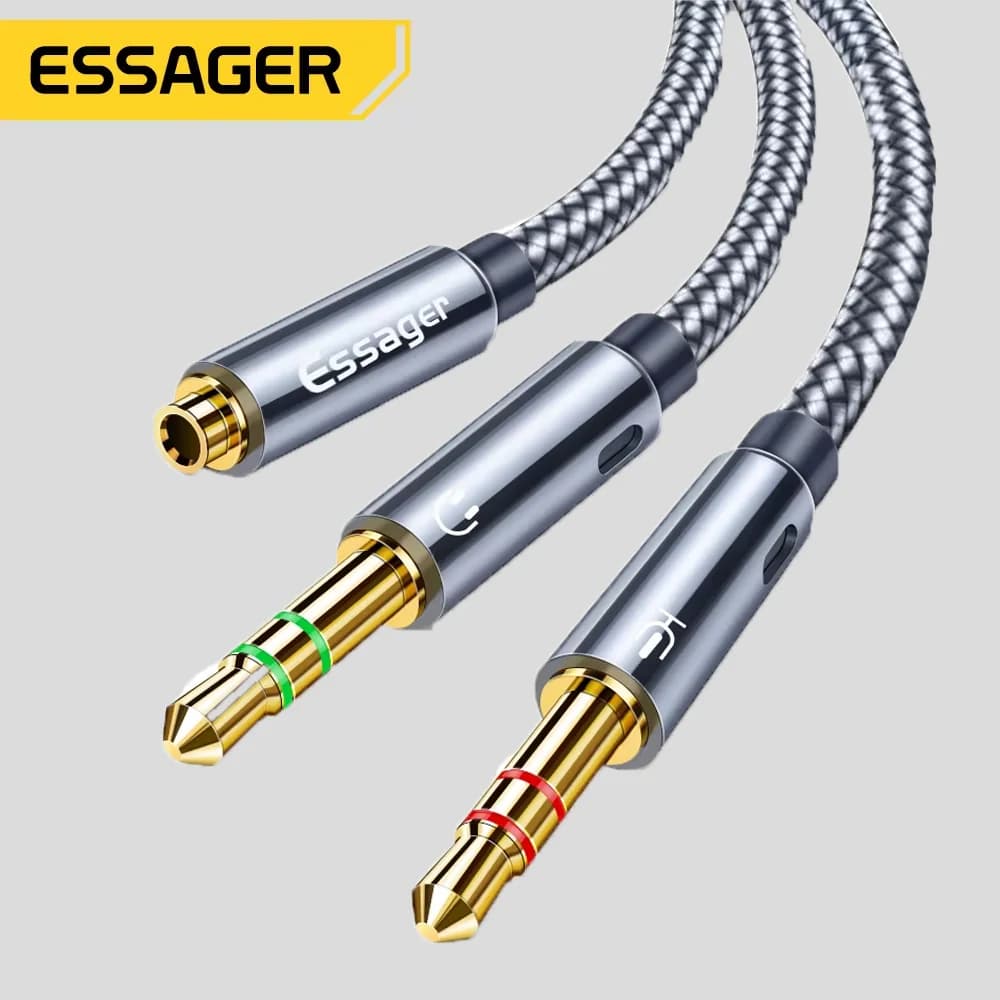 3,5mm Audio-Splitter Y-Adapter Kabel