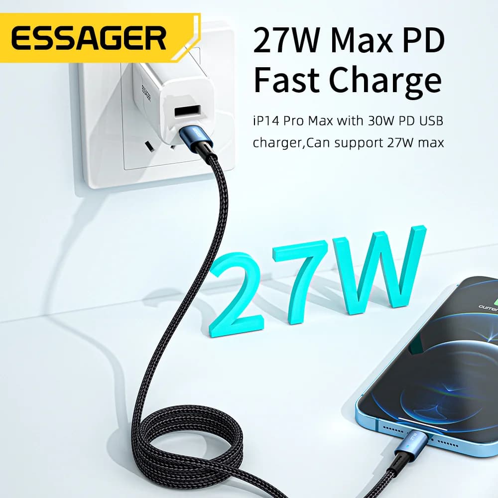 27W USB-C auf Lightning Schnellladekabel