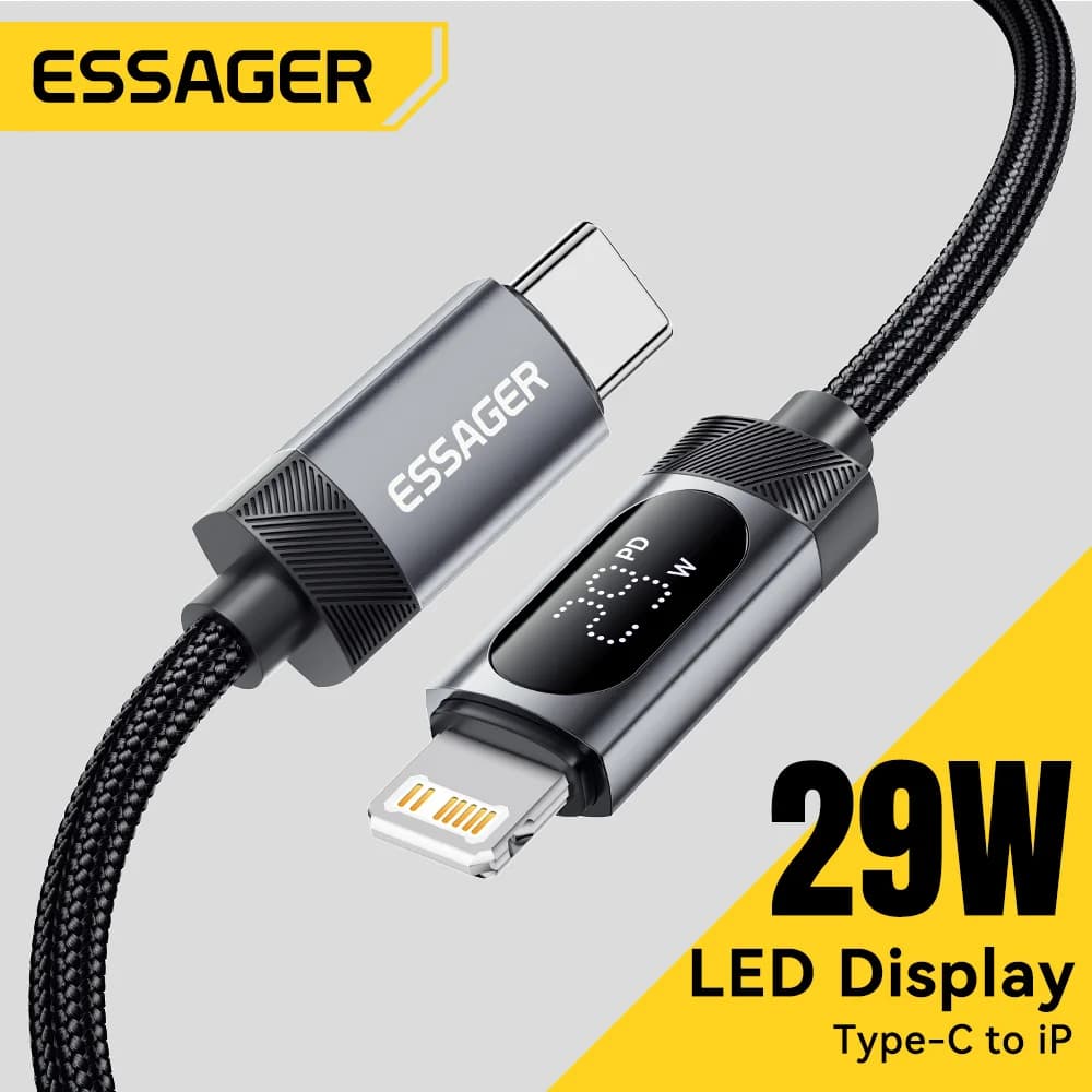 Digital Display USB-C auf Lightning Kabel, 29W PD