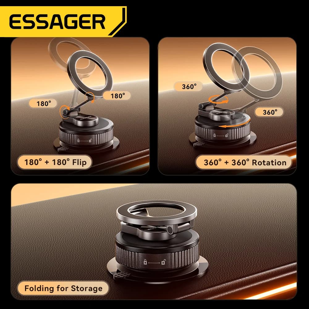 Einstellbarer magnetischer Saugnapf-Autohalterung fürs Handy