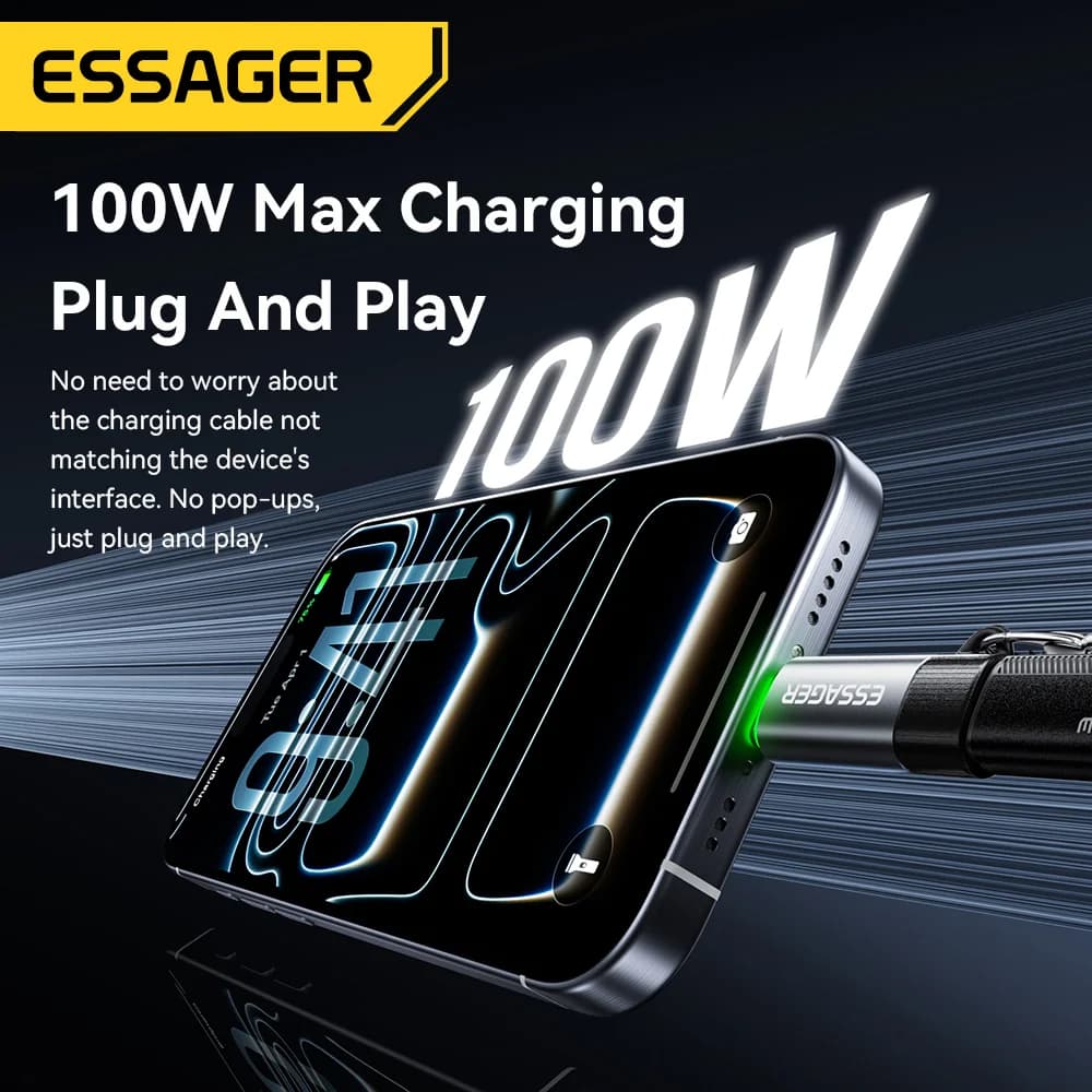 100W Smart Power-Off USB-C OTG Adapter