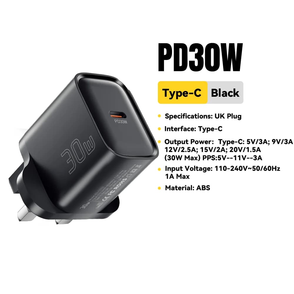 30W Mini USB-C PD Schnellladegerät