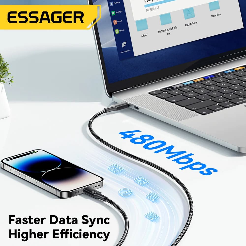 29W USB-C auf Lightning Schnelllade- und Datenkabel