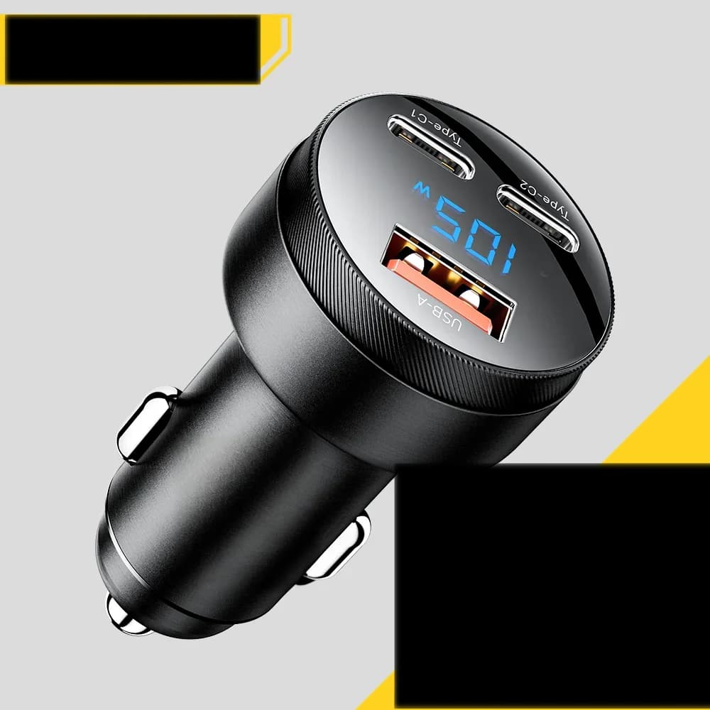 105W USB Auto-Ladegerät QC4.0 PD Schnellladen