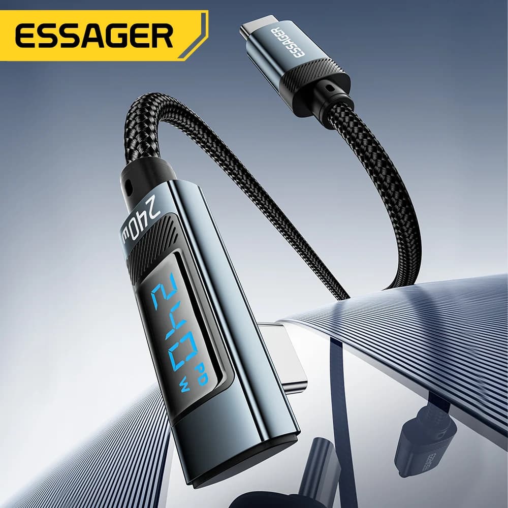240W USB-C auf USB-C Kabel mit 90-Grad-Winkel