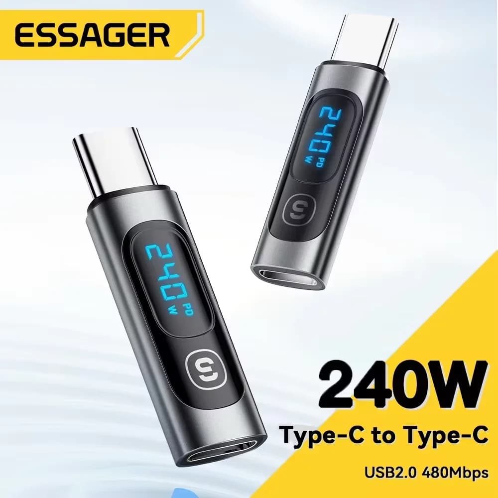 USB-C auf USB-C OTG-Adapter mit Digitalanzeige