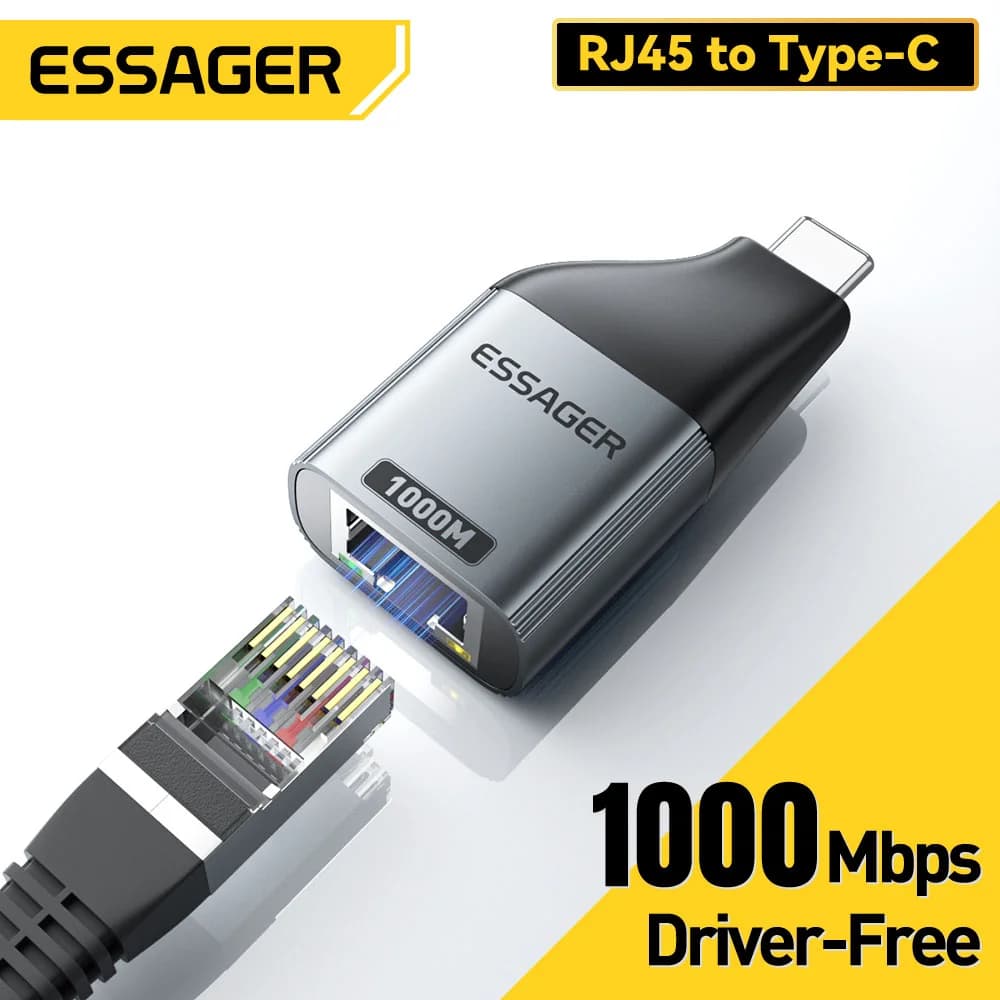 USB-C auf Gigabit Ethernet RJ45 Adapter