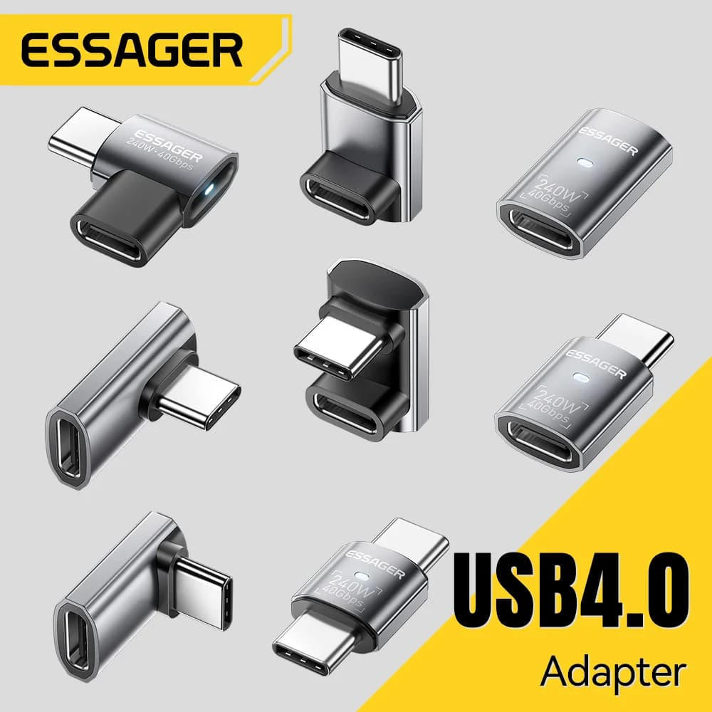 USB4.0 240W 90-Grad OTG Datenadapter 8K