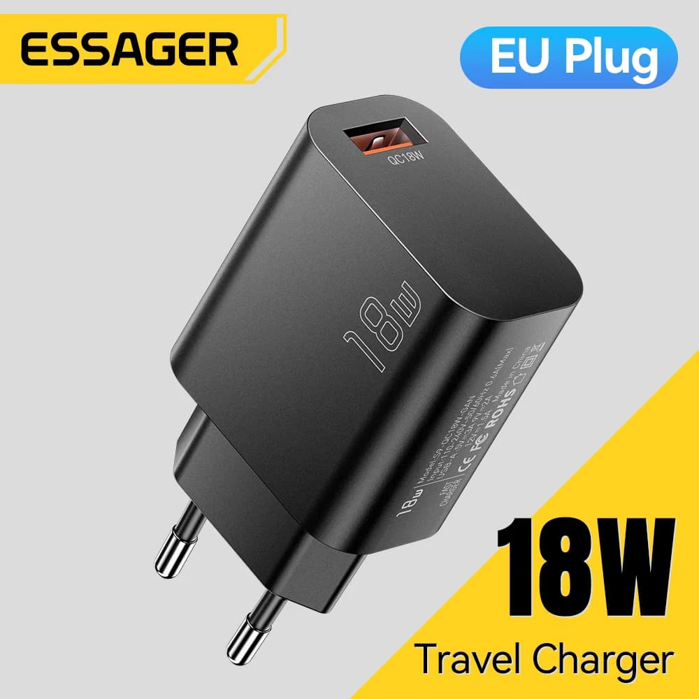 18W USB-A QC 3.0 Schnellladegerät
