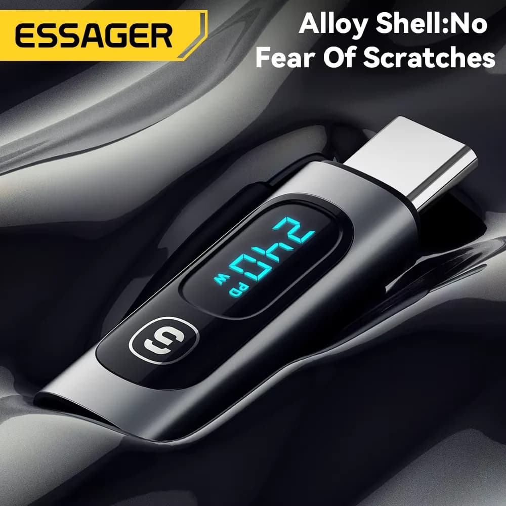 USB-C auf USB-C OTG-Adapter mit Digitalanzeige