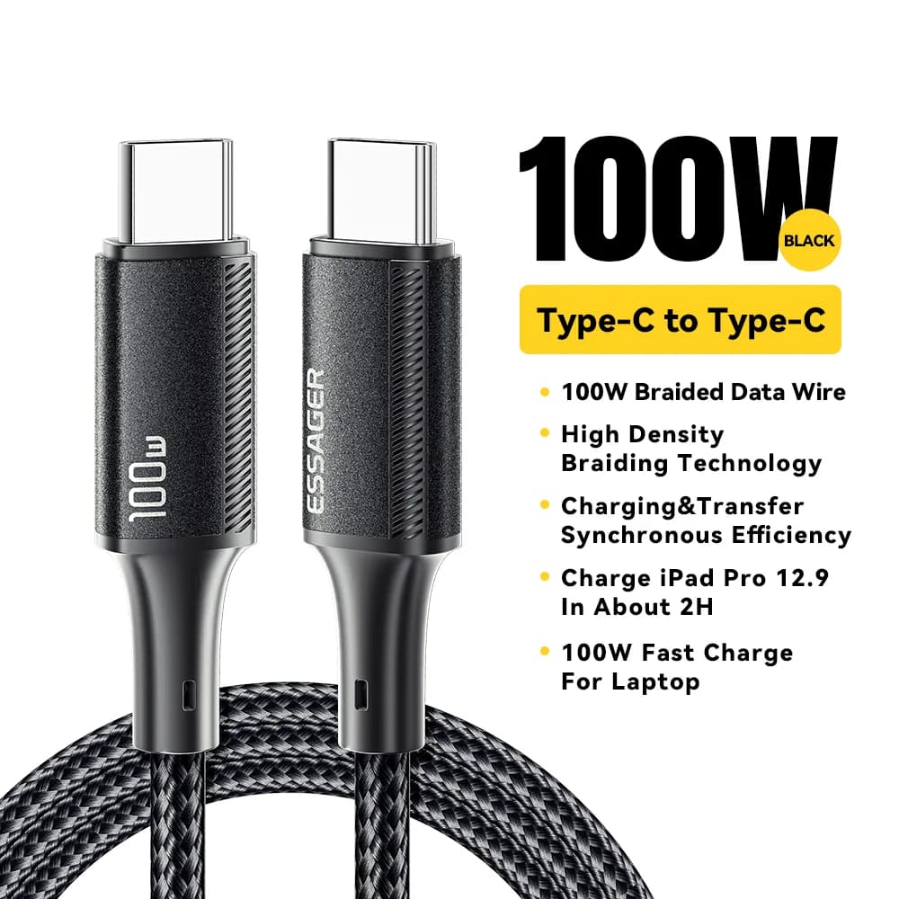 100W PD Schnellladekabel USB-C auf USB-C