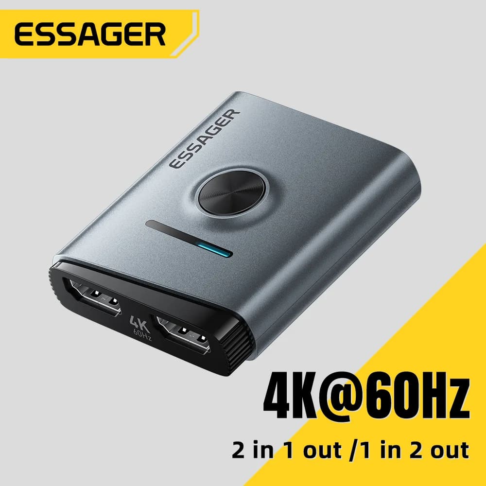 4K 60Hz HDMI-Umschalter 2-in-1 Splitter-Adapter