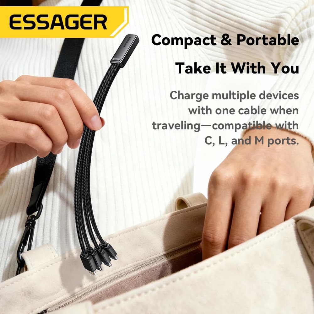 Tragbares 4-in-1 Multi-USB-Ladekabel
