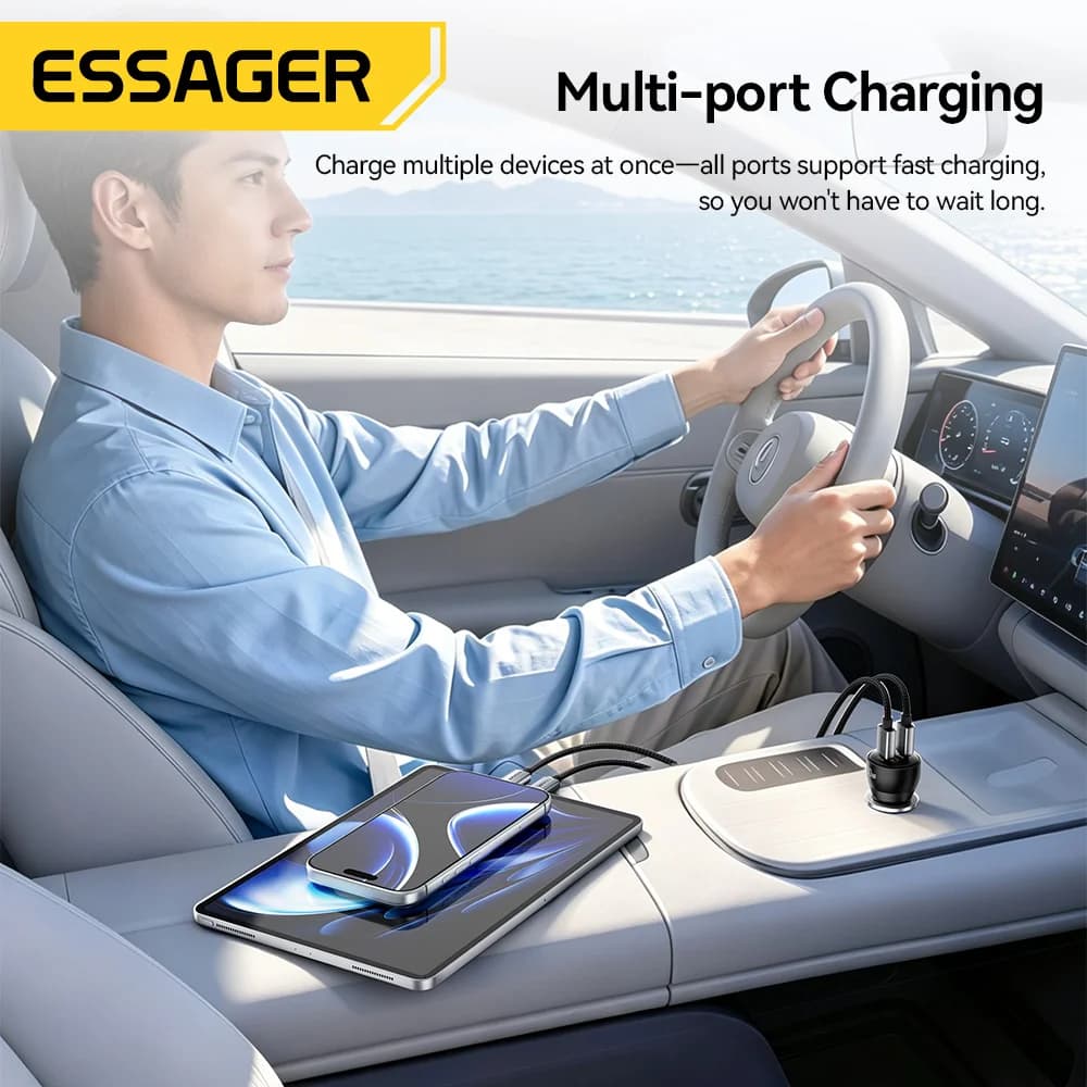 90W USB Type-C PD Schnell-Ladegerät fürs Auto