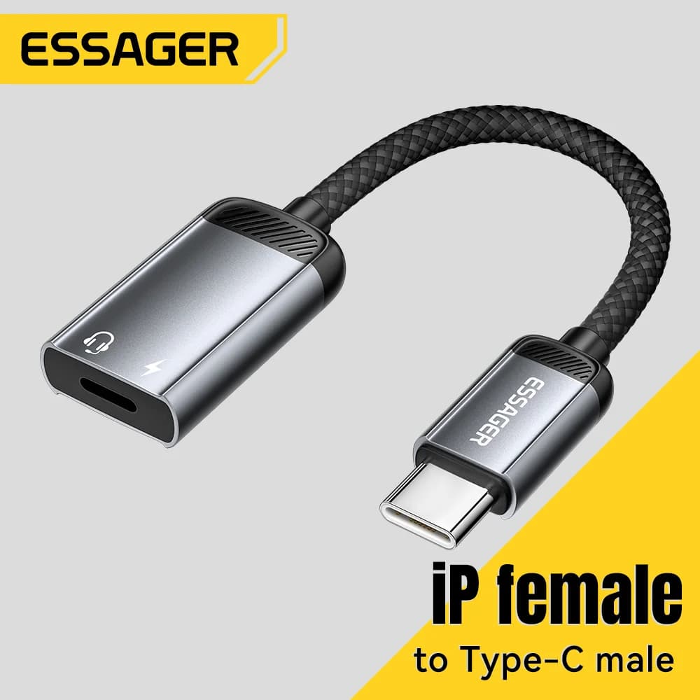 USB-C Buchse auf Lightning Stecker OTG Audio-Adapter