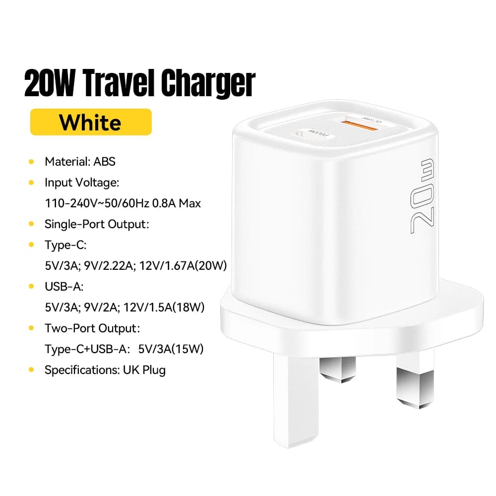 20W USB-C PD Schnellladegerät