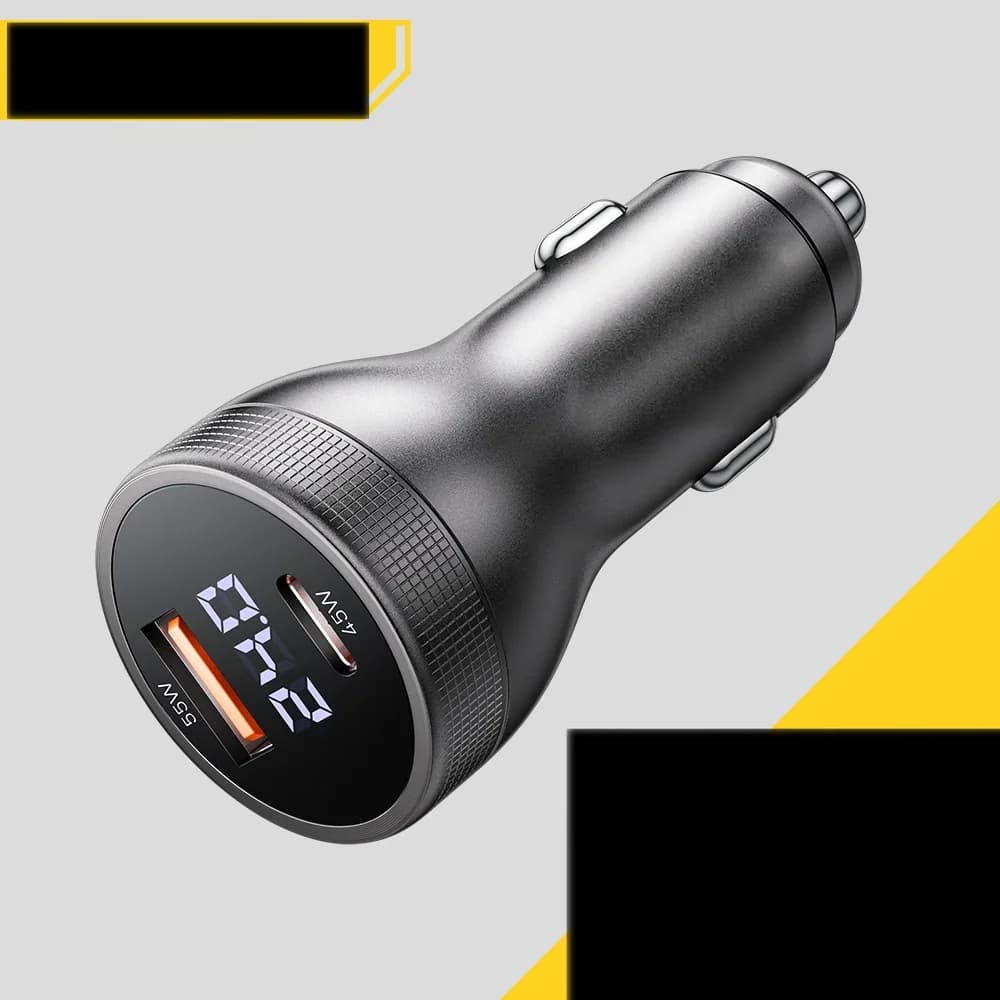 100W USB-C Auto-Ladegerät mit Digitalanzeige