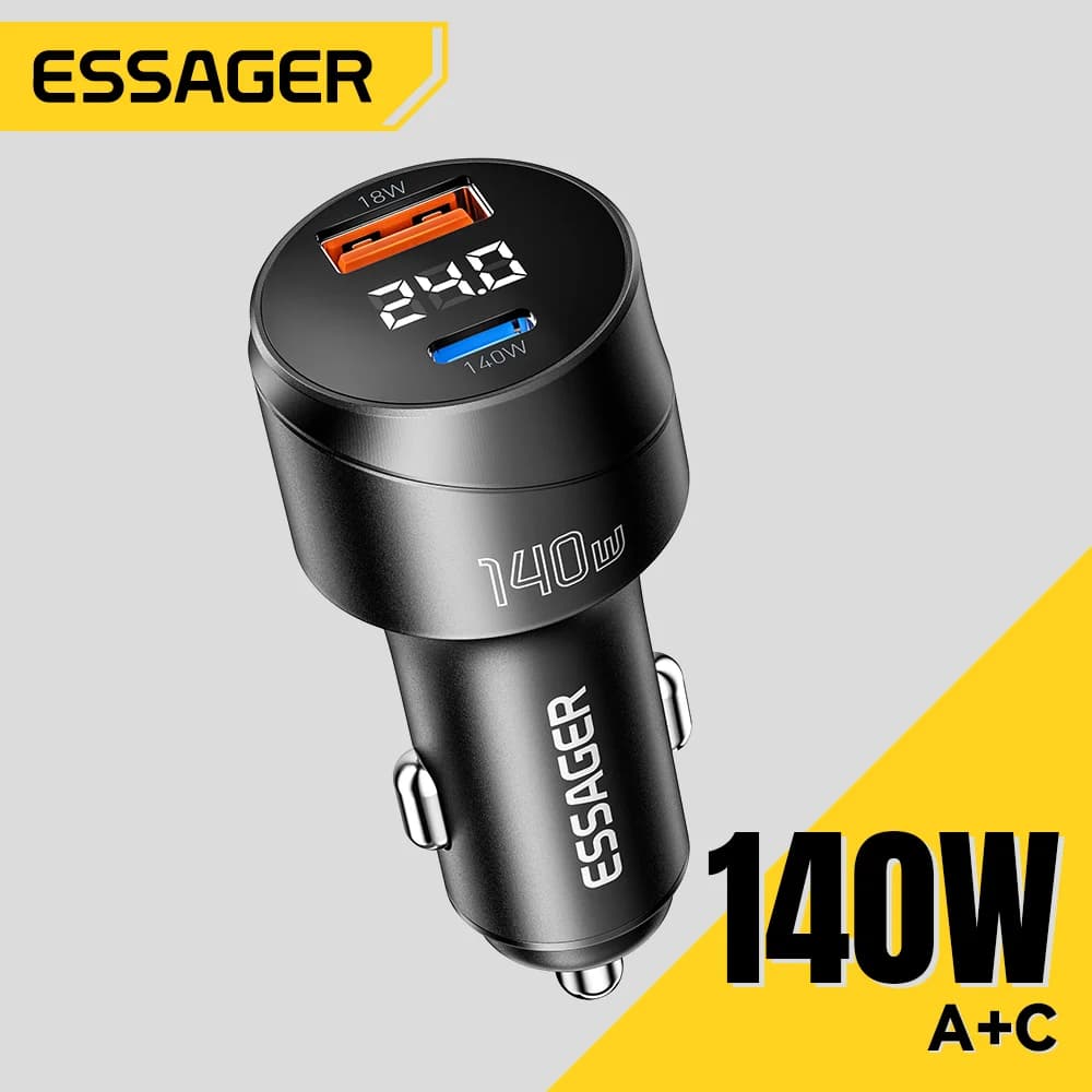 140 W USB-C Kfz-Ladegerät mit PD 3.1 Schnellladen