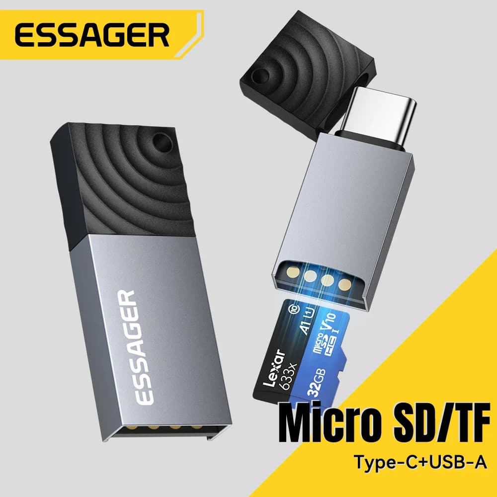 2-in-1 USB-C und USB 2.0 Kartenleser