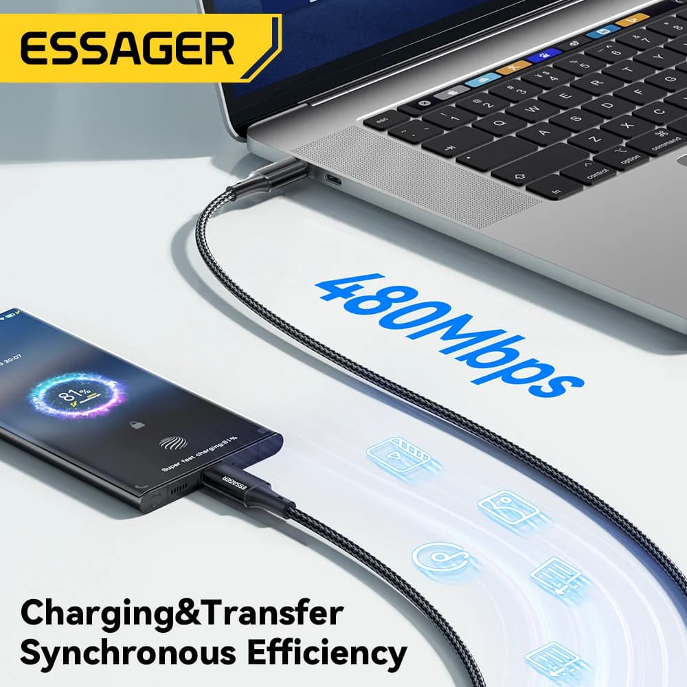 100W PD Schnellladekabel USB-C auf USB-C